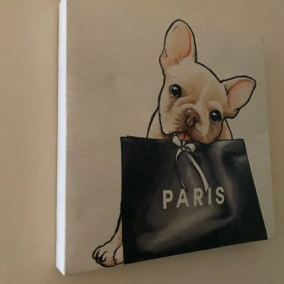Cute French Bulldog Canvas Art - Picture 2 of 5